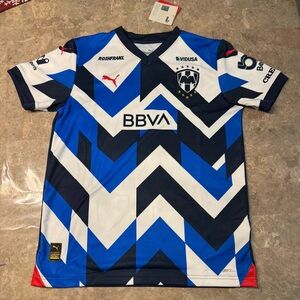 Puma Rayados De Monterrey Authentic Home Soccer Jersey 
Kids size Large 13/14